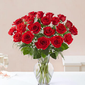 24 Elegance Long Stem Red Roses
