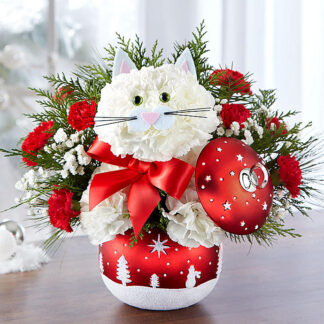 Fabulous Feline in Starry Night Ornament