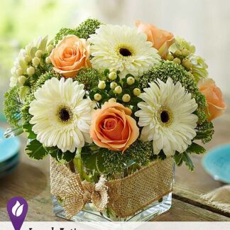 Modern Rose and Gerbera Daisy Bouquet