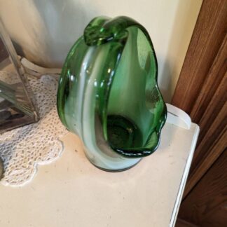 Hand Blown Glass Basket