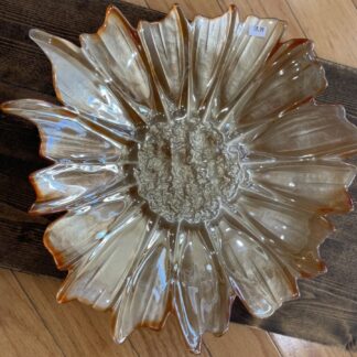 handmade glass sunflower bowl