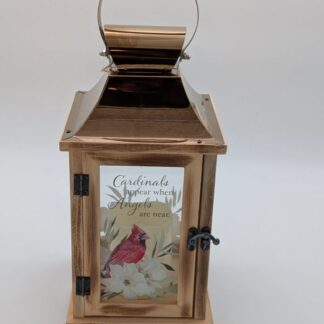 Cardinals Appear Comfort Lantern