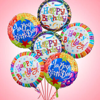 6 Birthday Balloons
