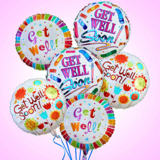 6 Get Well Balloons
