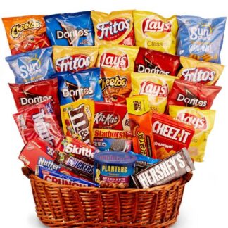 Chips Candy & More Gift Basket