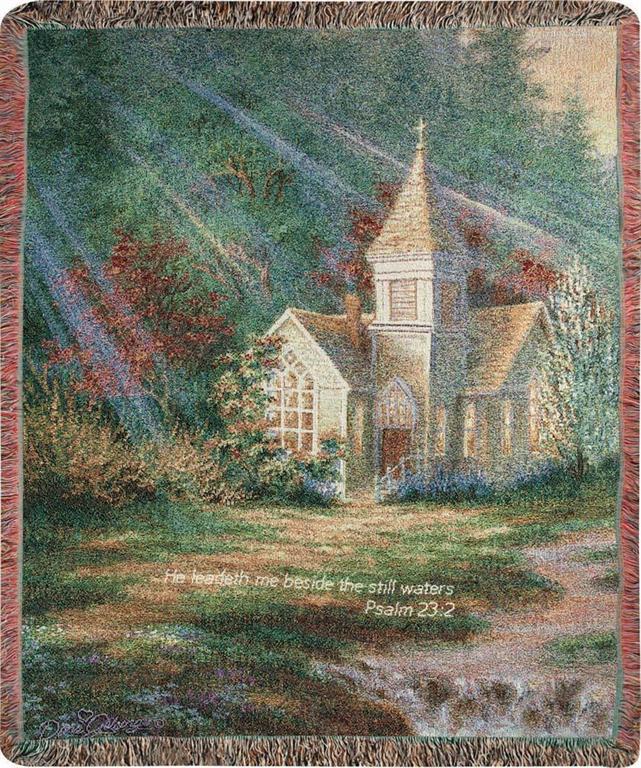 He Leadeth Me Sympathy Tapestry