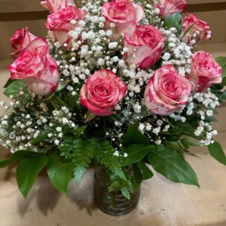12 Splash Rose Arrangement