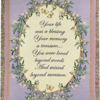 Loved Beyond Words Funeral Tapestry