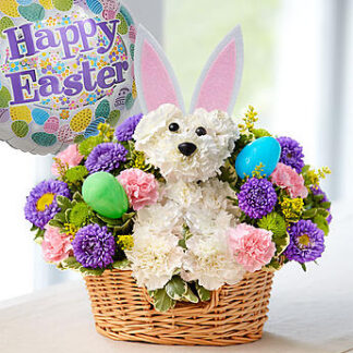 Hoppy Easter With Balloon