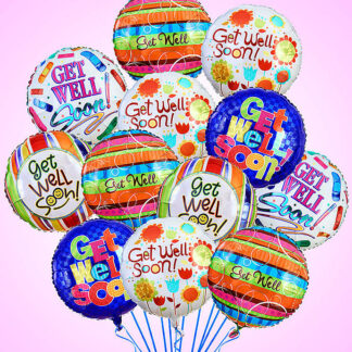 12 Get Well Balloons