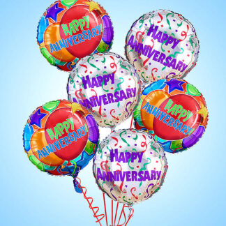 6 Happy Anniversary Balloons