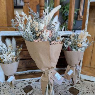 Dried Floral Mussies Set Of 3