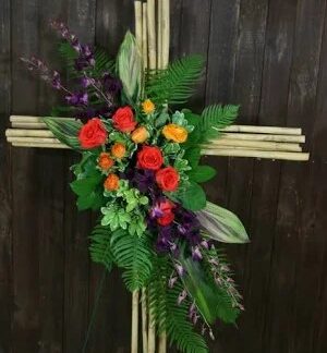 Colorful Bamboo Cross