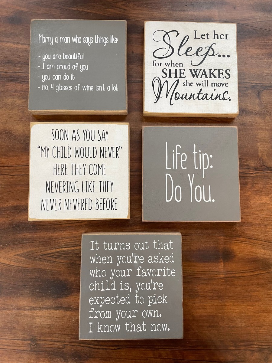 wall/table top signs