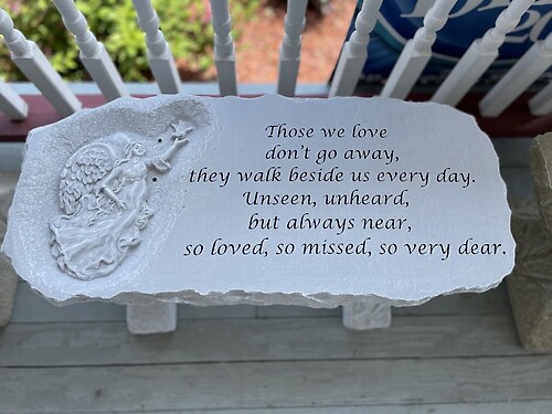 &quot;those we love&quot; - garden bench