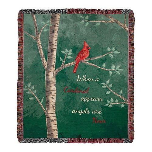 Cardinal Appears Tapestry Blanket