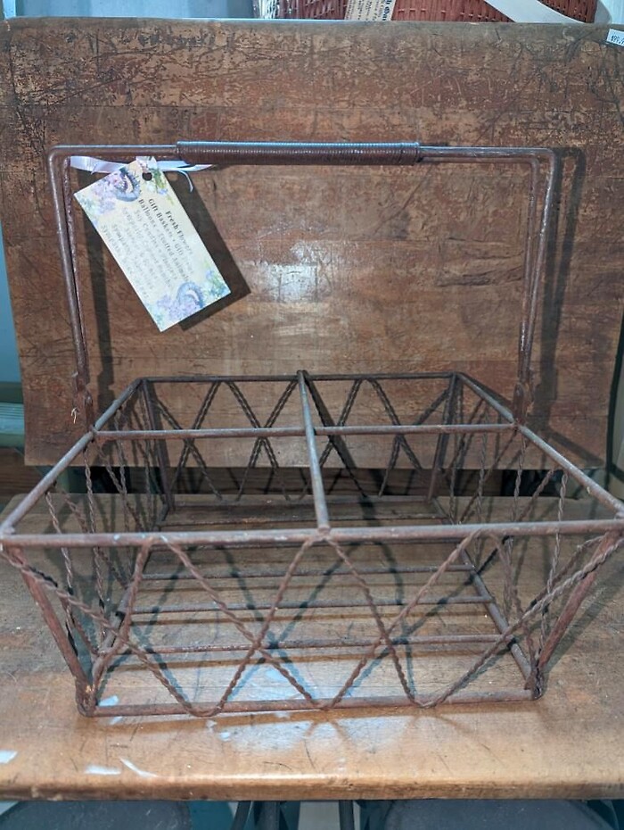 Antique Serving Basket