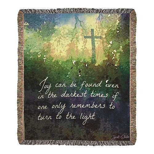 Turn To The Light Tapestry Blanket