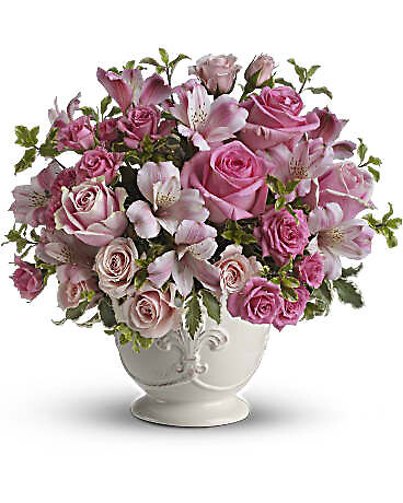 Teleflora&#039;s Pink Potpourri Bouquet with Roses