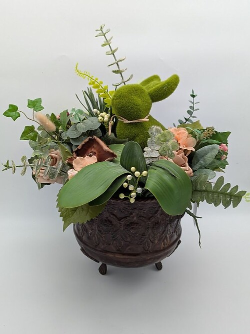 Antique Bunny Pot