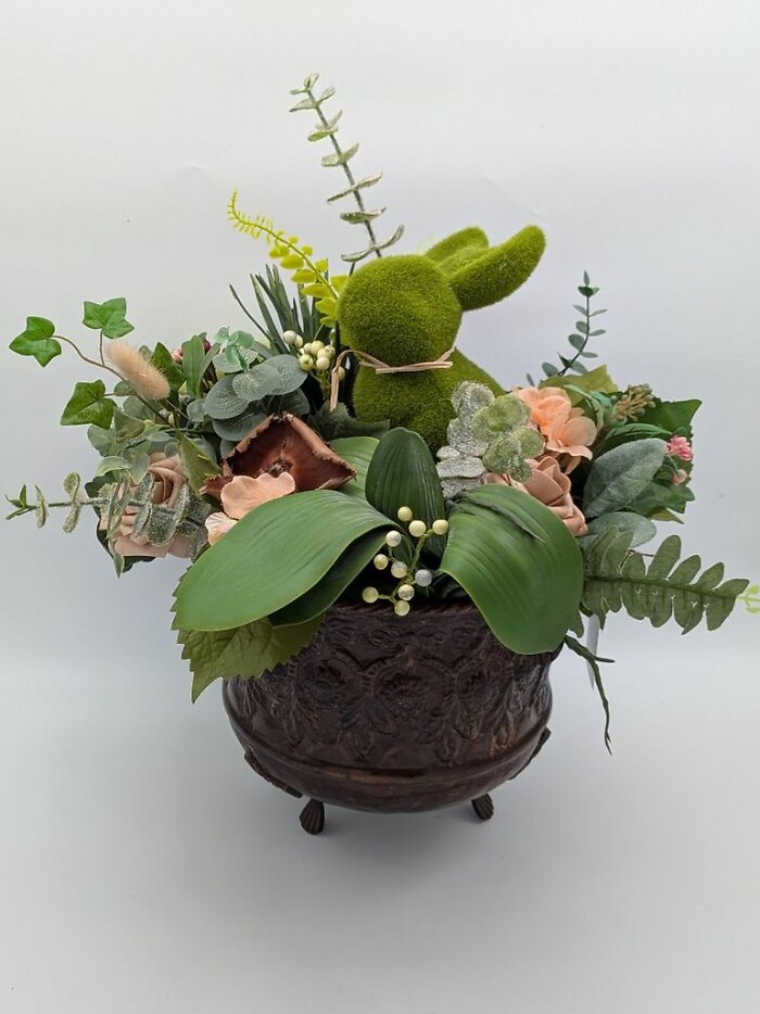 Antique Bunny Pot