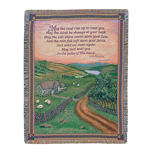 Irish Blessings Tapestry Blanket
